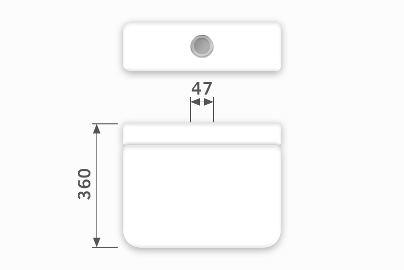 Linha Diamantina - 47 x 360 mm (Acionamento Superior)